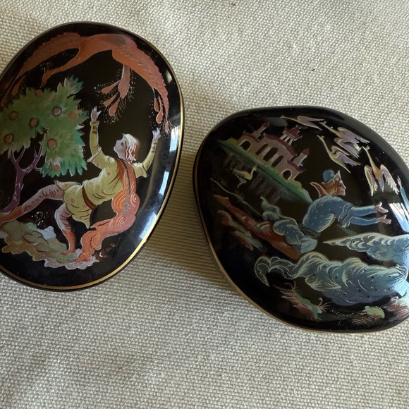 Franklin Mint Black and Gold Decorative Box Set - Picture 8 of 8